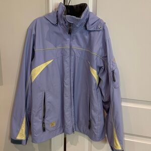 DNA Descente Women’s sz 12 Snowboarding Jacket purple and yellow